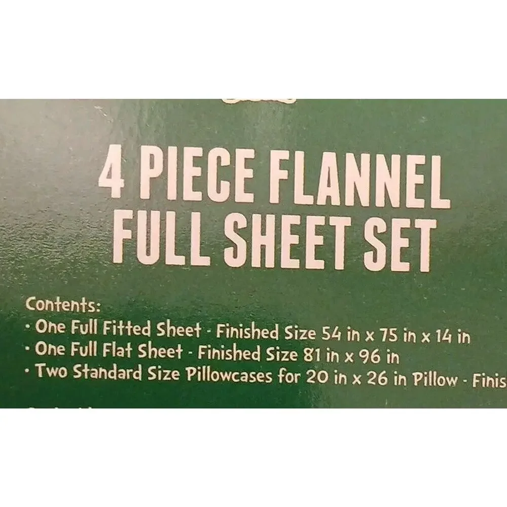 THE‎ GRINCH Christmas Sheet Set Sz Full Flannel Cotton 3 Pc Holiday Warm SUESS